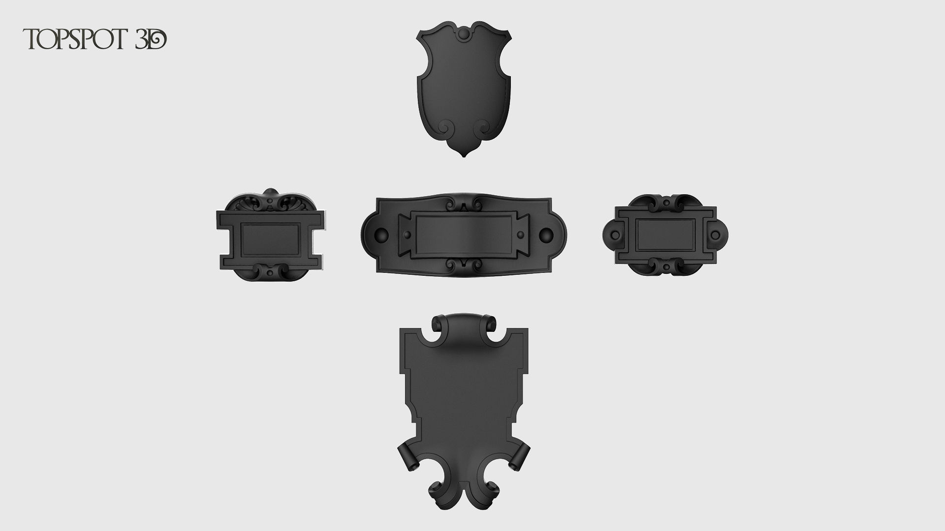 Mini Cartouche Set 3D print model_12