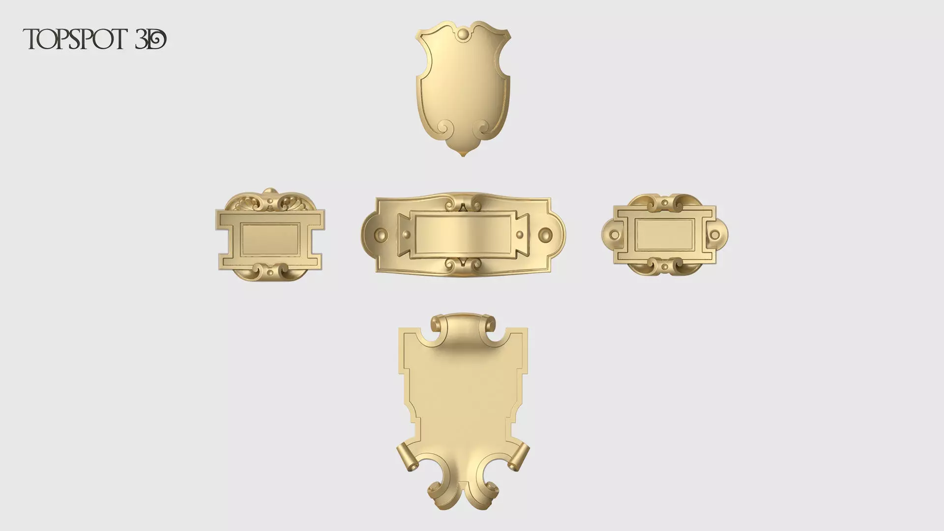 Mini Cartouche Set 3D print model_0