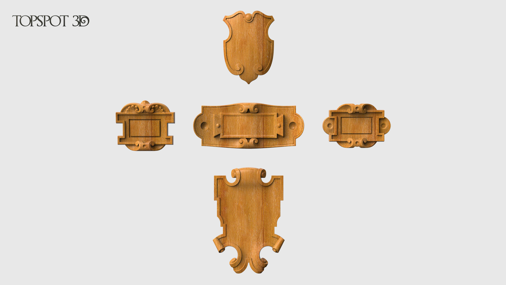 Mini Cartouche Set 3D print model_11