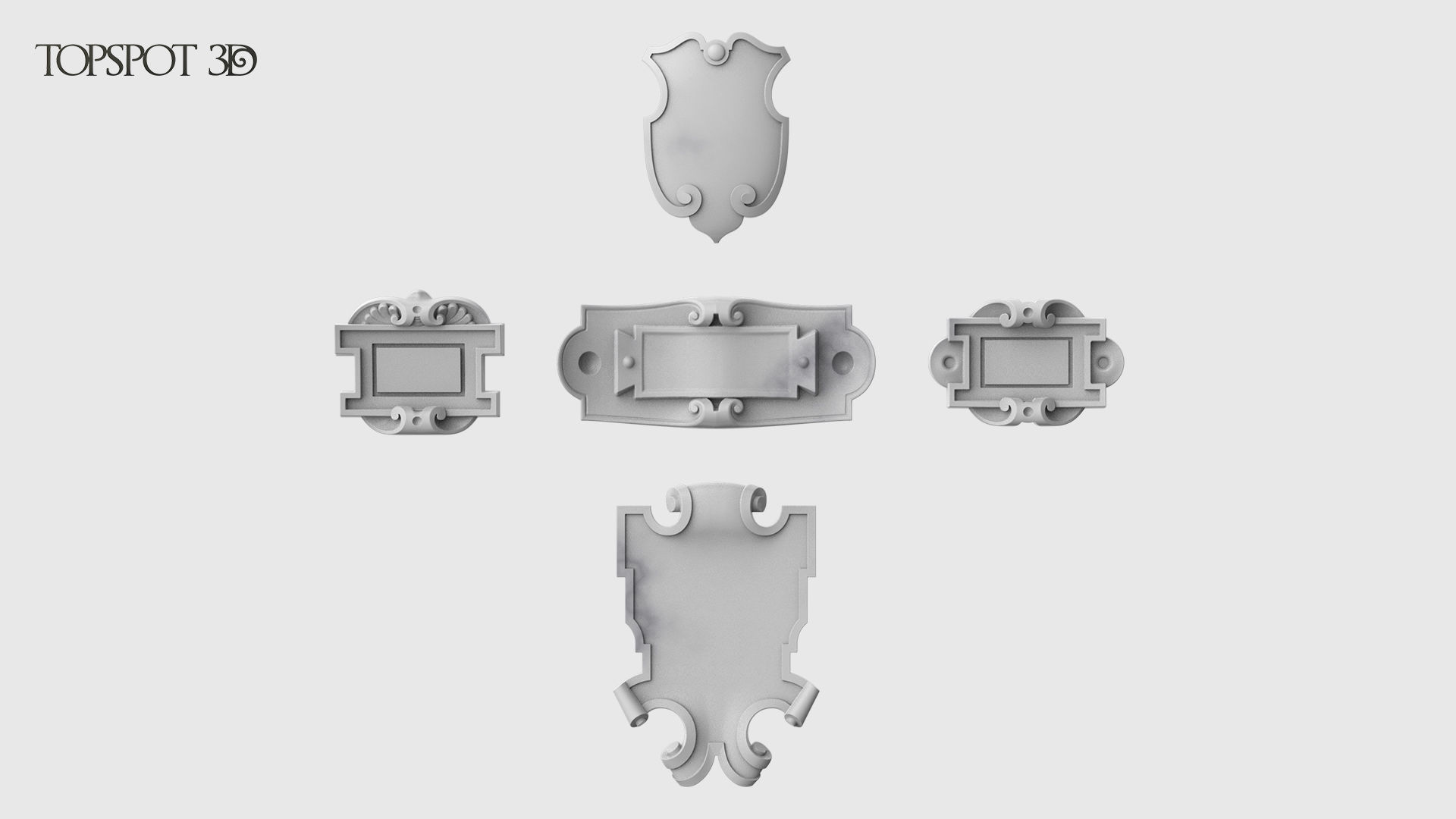 Mini Cartouche Set 3D print model_13