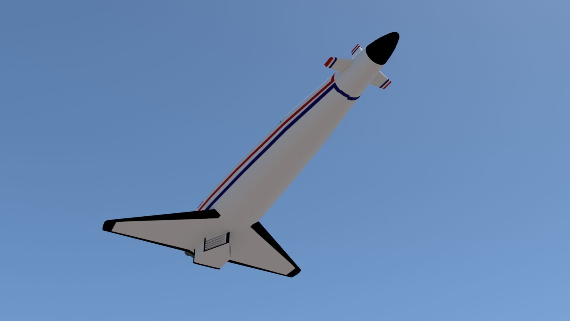 HOTOL Spacecraft Low-poly 3D model_5