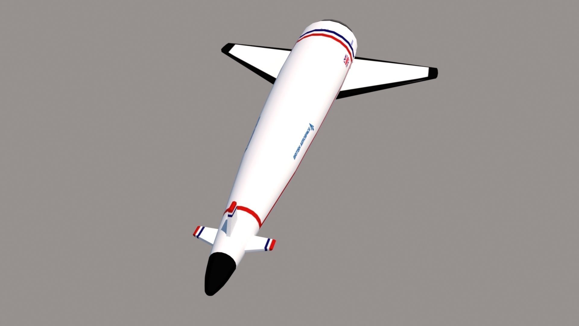HOTOL Spacecraft Low-poly 3D model_4