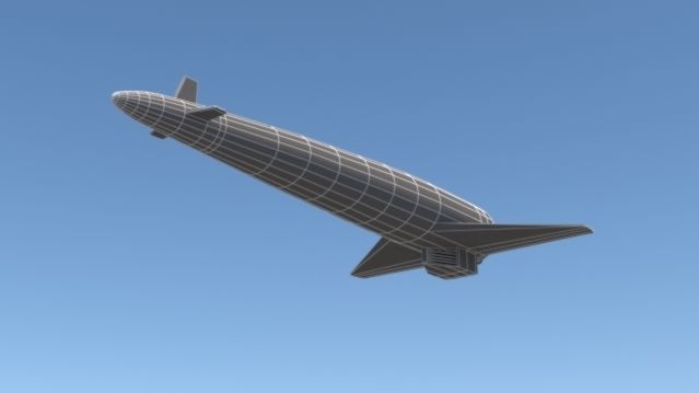 HOTOL Spacecraft Low-poly 3D model_9