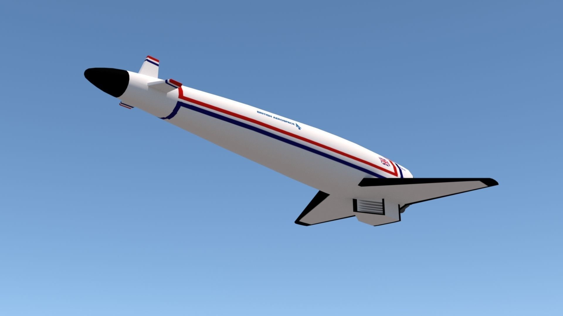 HOTOL Spacecraft Low-poly 3D model_3