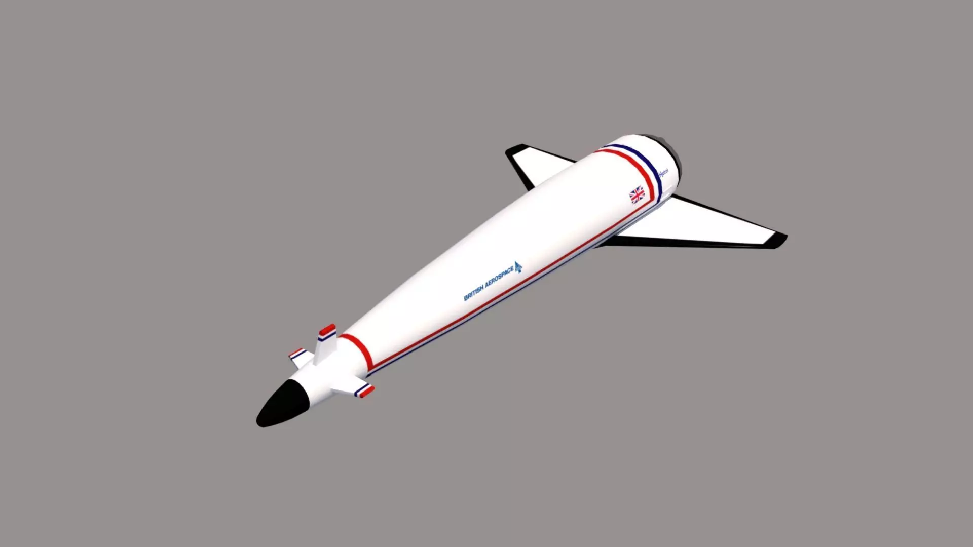 HOTOL Spacecraft Low-poly 3D model_0