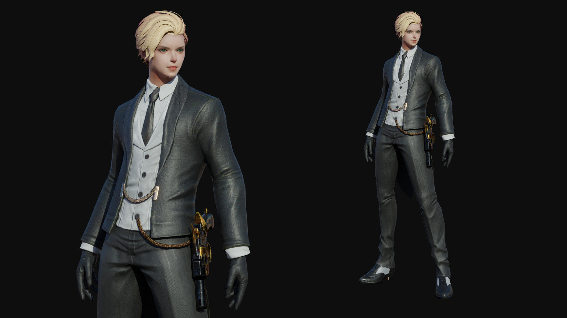 Lord Man Low-poly 3D model_1