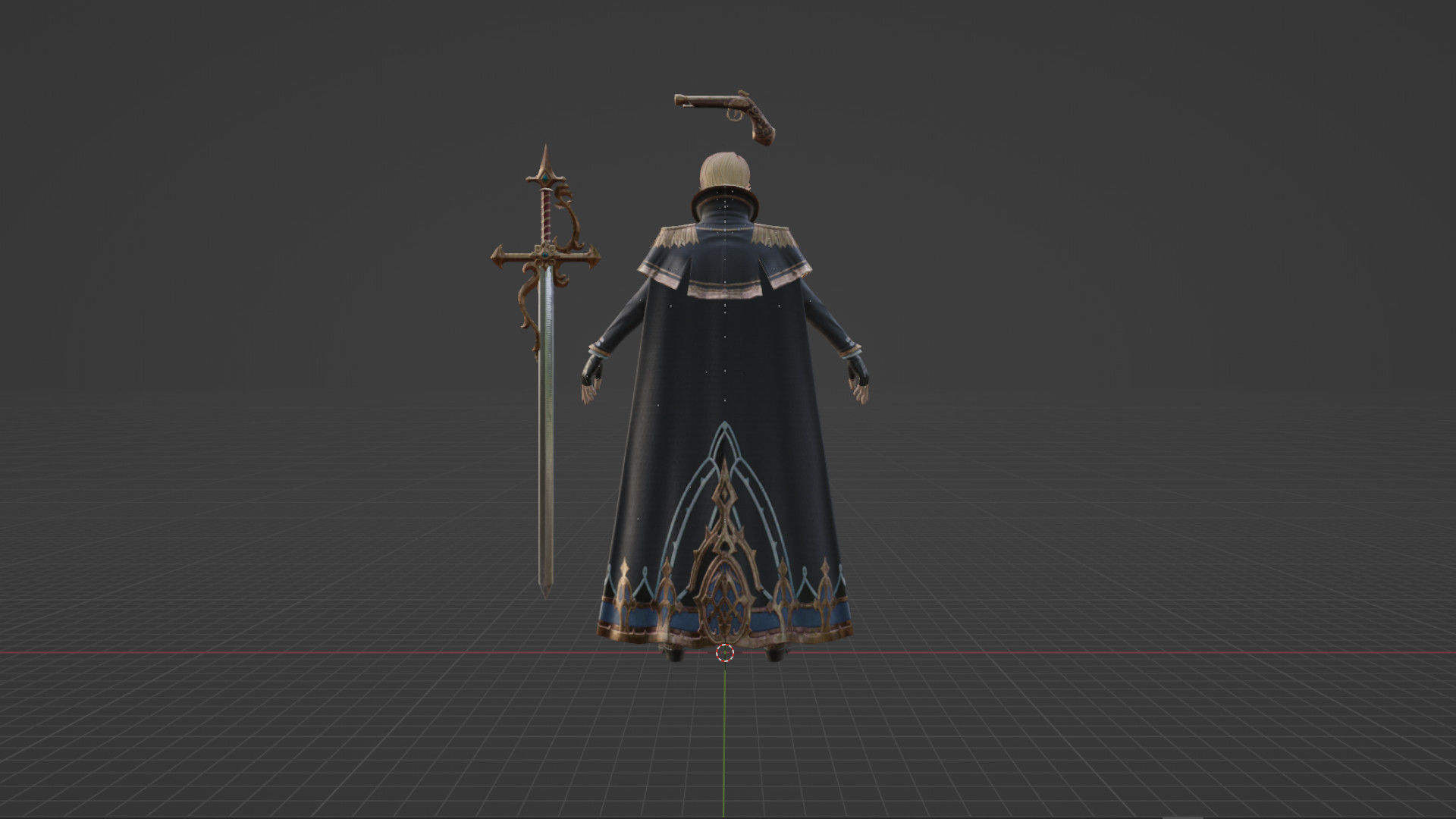 Lord Man Low-poly 3D model_4