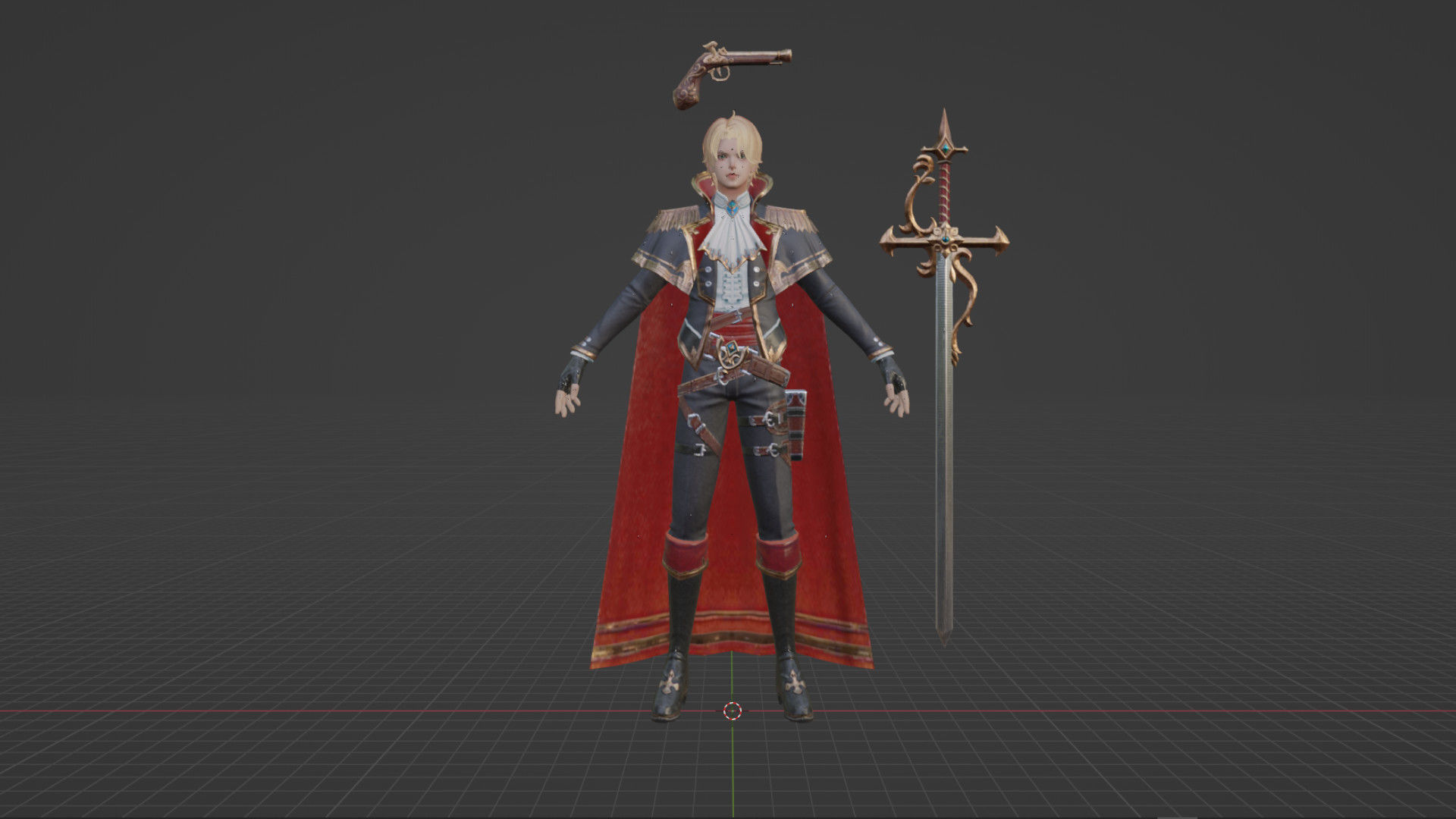 Lord Man Low-poly 3D model_3