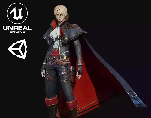 Lord Man Low-poly 3D model