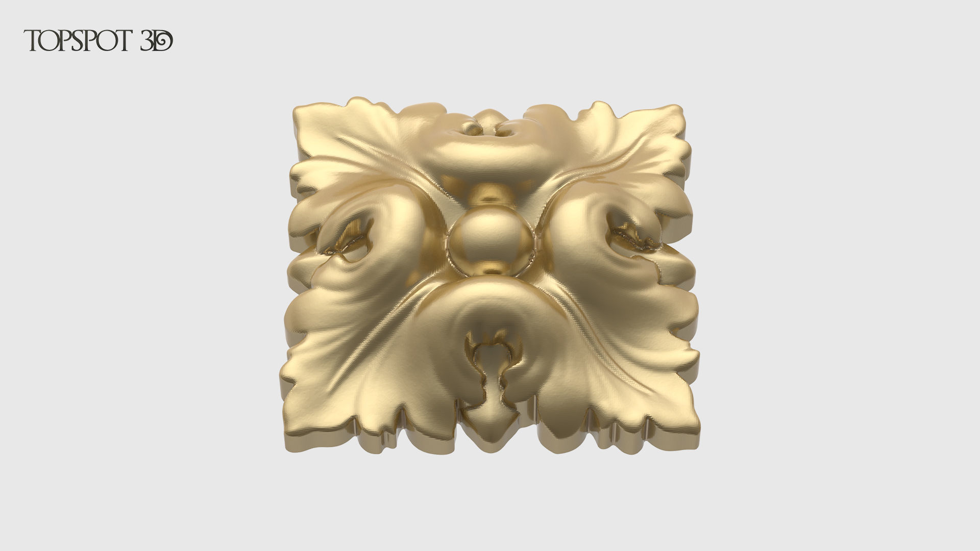 Square Rosette 3D print model_5