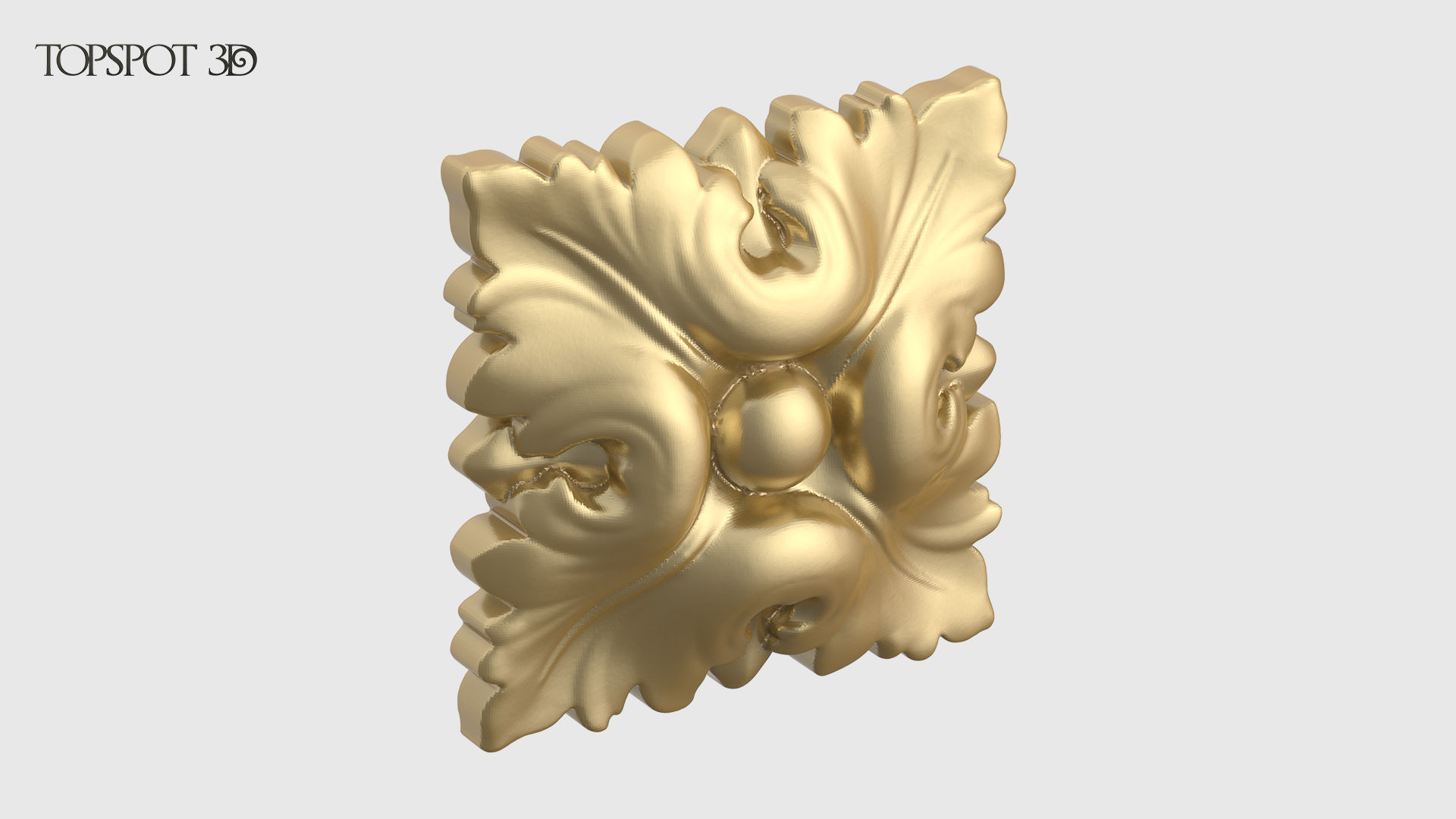 Square Rosette 3D print model_4