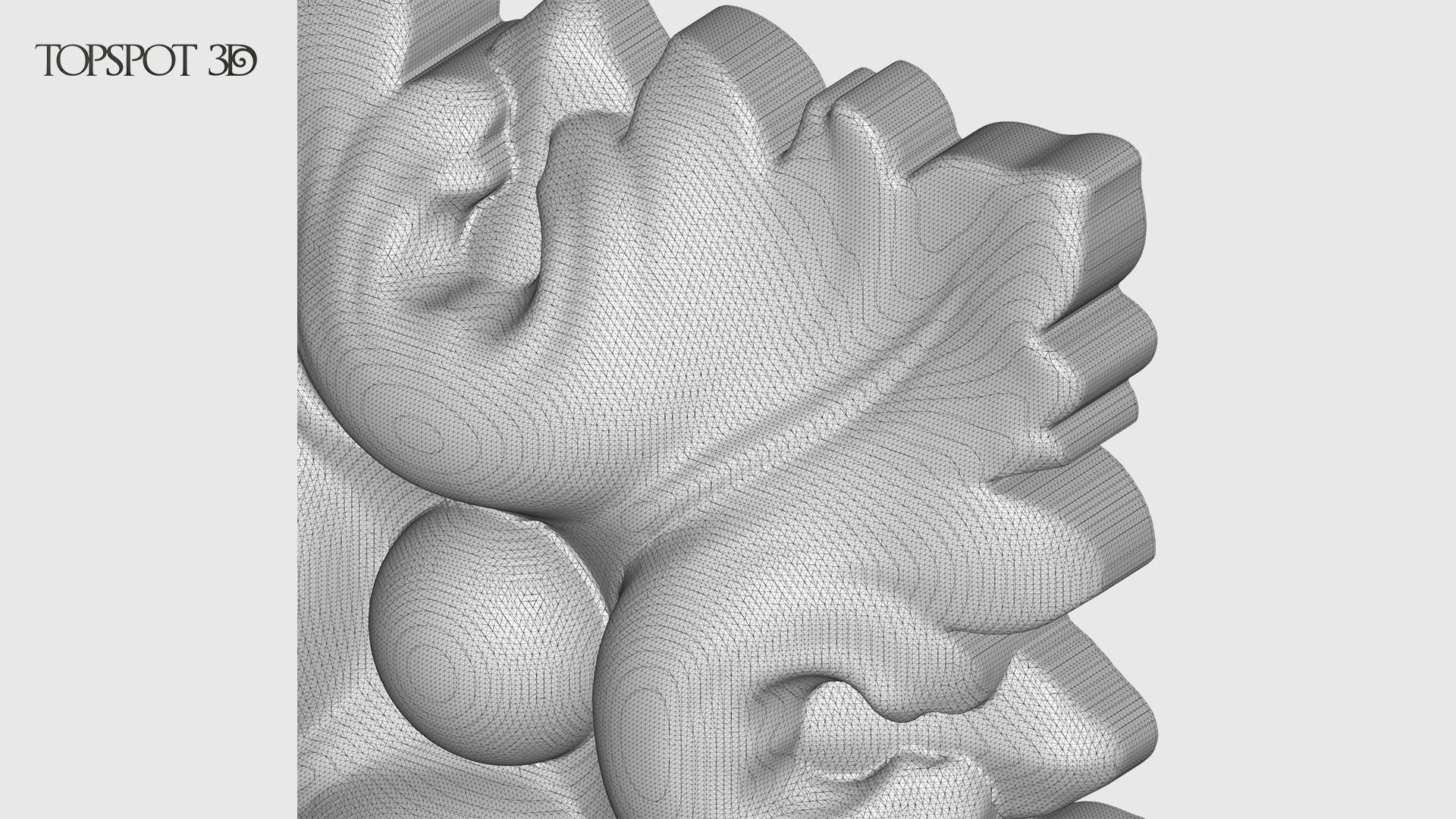 Square Rosette 3D print model_14