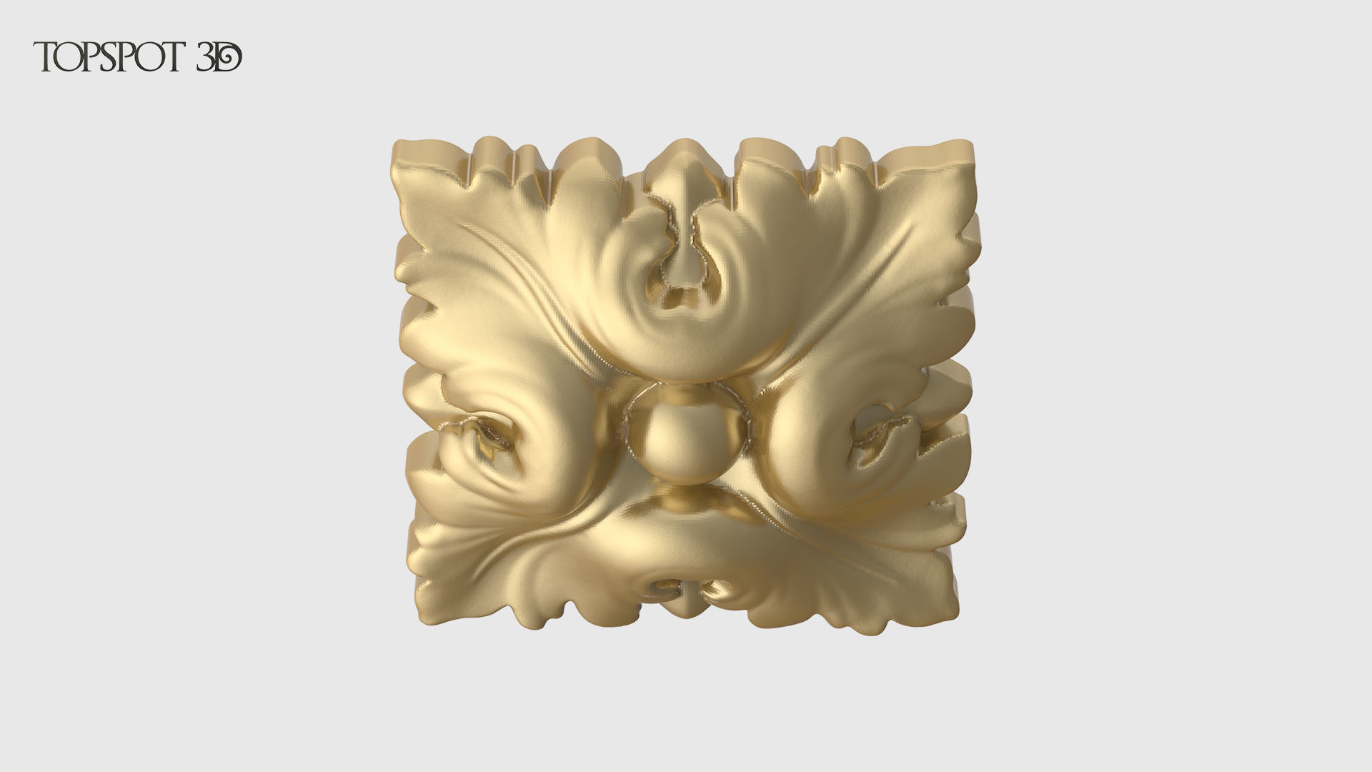 Square Rosette 3D print model_6