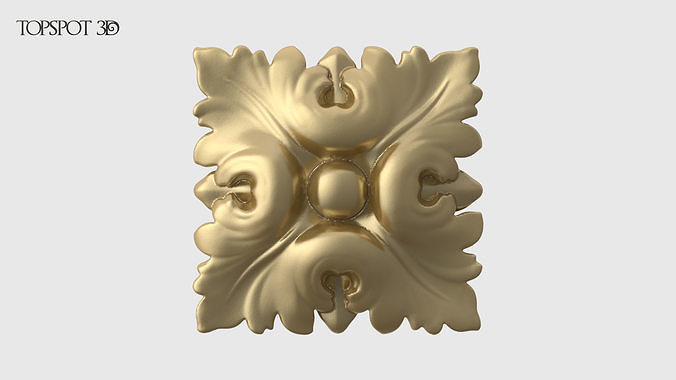 Square Rosette 3D print model