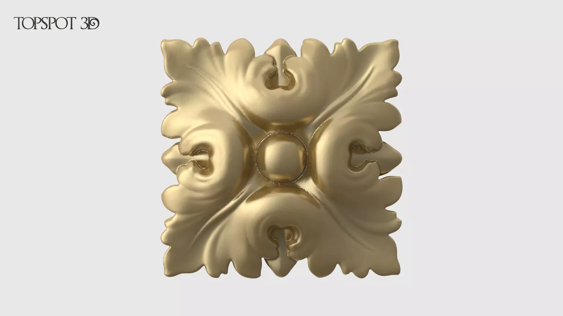 Square Rosette 3D print model_0