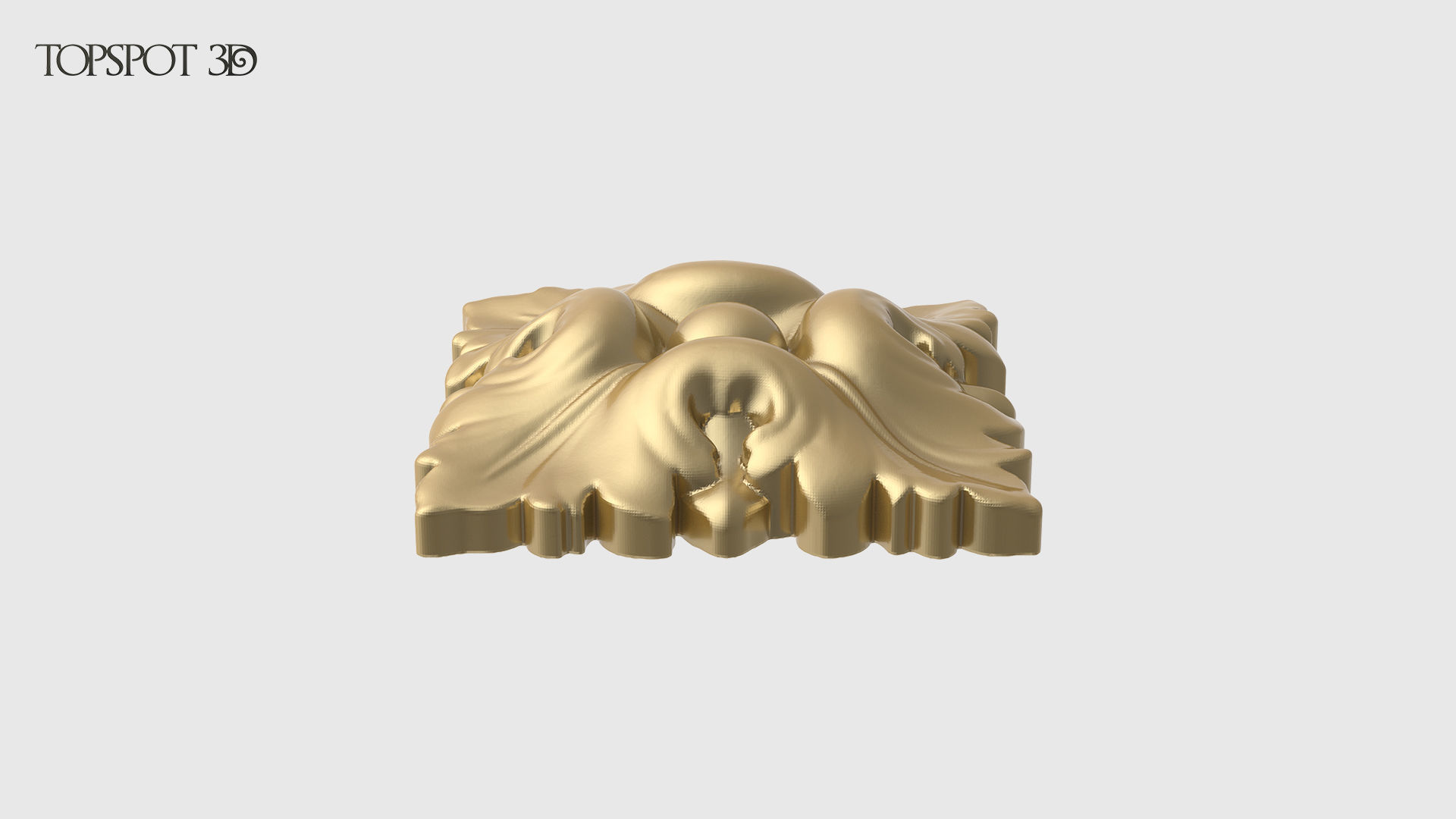 Square Rosette 3D print model_7