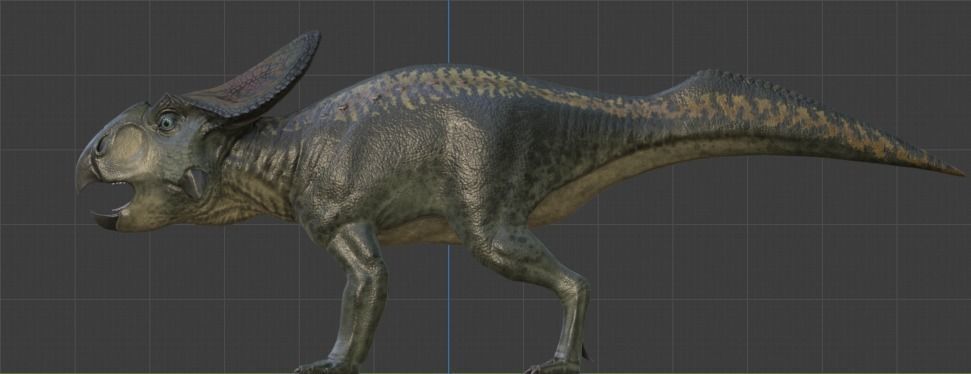 Protoceratops Asset Pack Low-poly 3D model_10