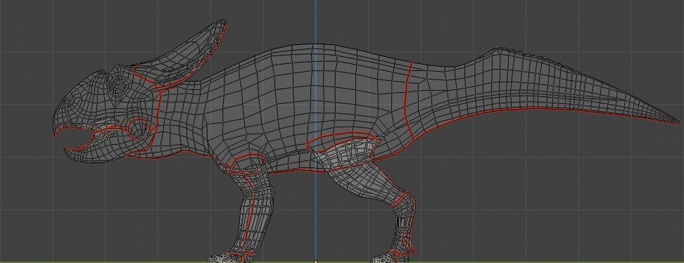 Protoceratops Asset Pack Low-poly 3D model_13