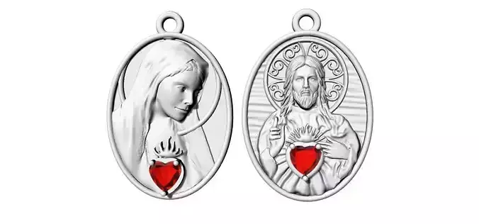 Sacred Heart of Jesus ans Mary