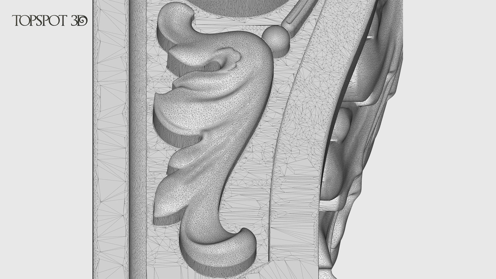 Carved Bracket 3D print model_16