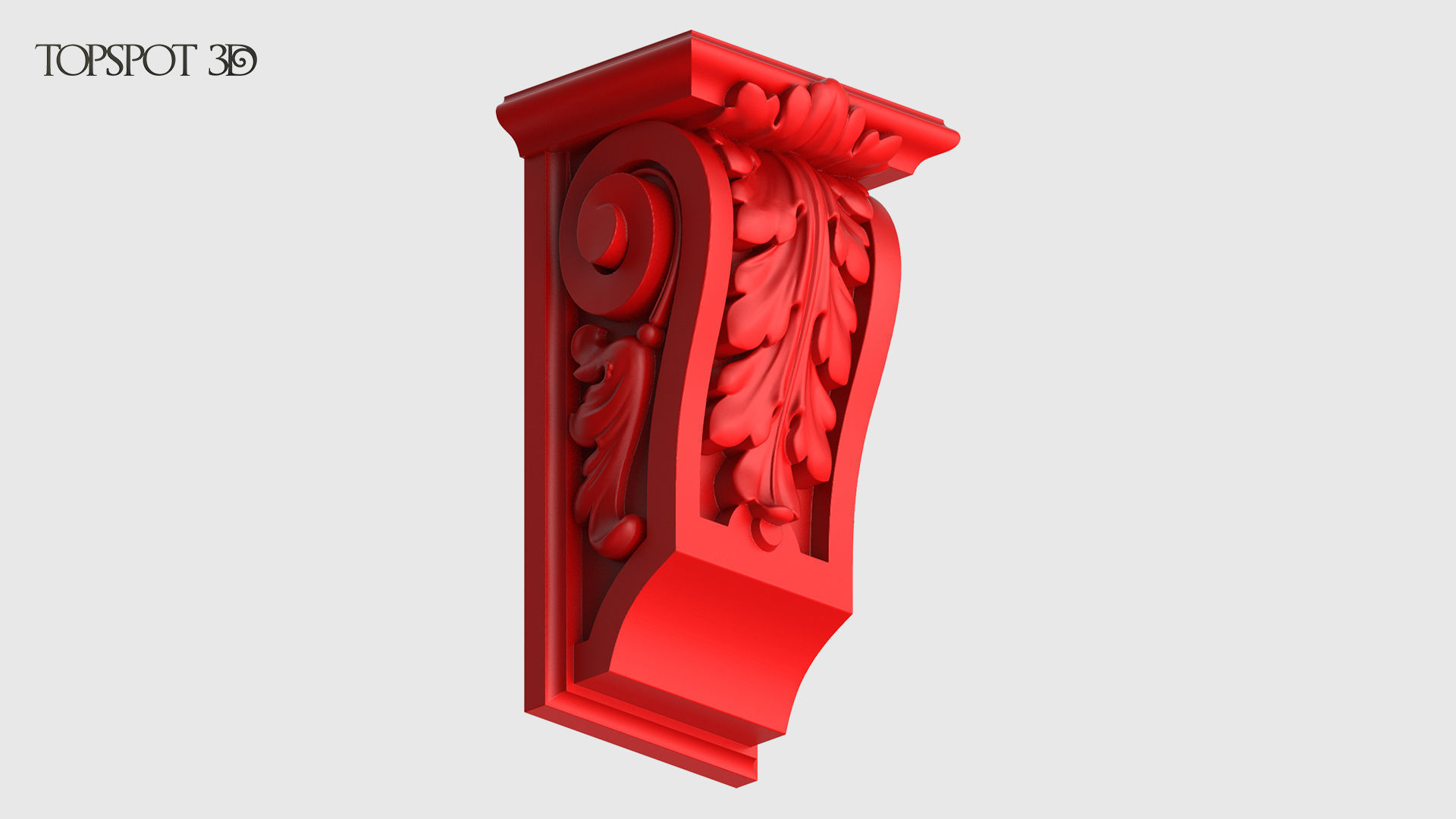 Carved Bracket 3D print model_9