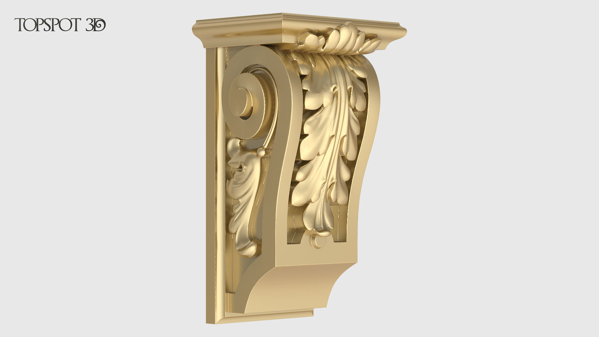 Carved Bracket 3D print model_8