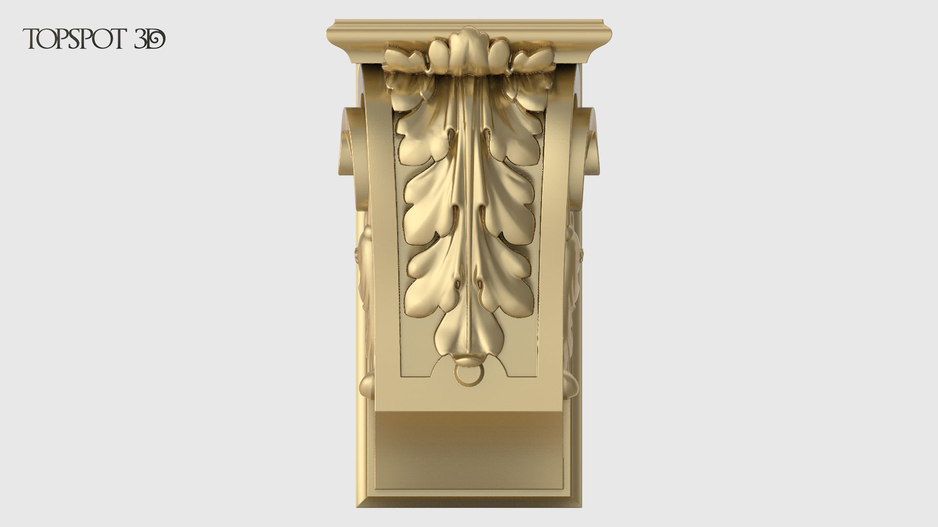 Carved Bracket 3D print model_1