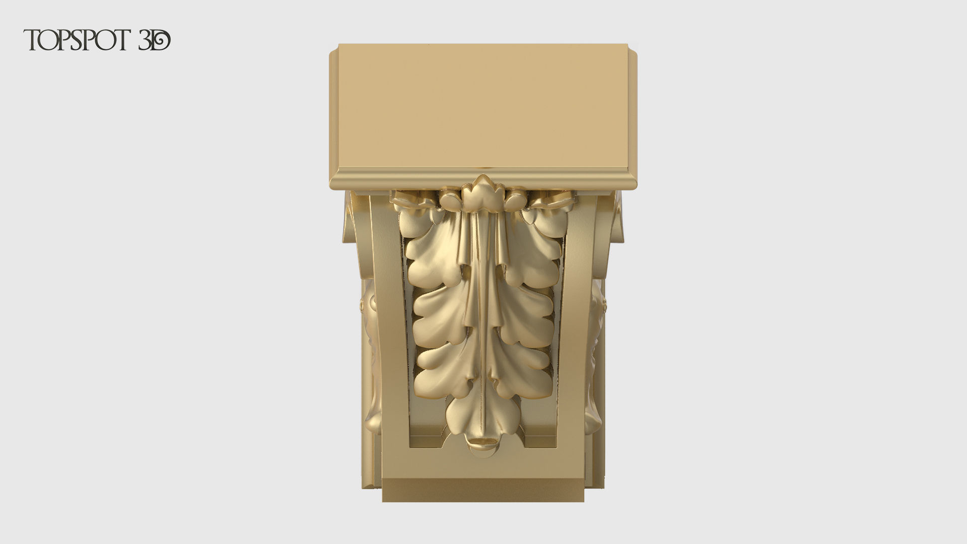 Carved Bracket 3D print model_4