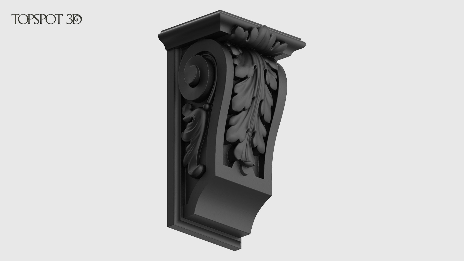 Carved Bracket 3D print model_10
