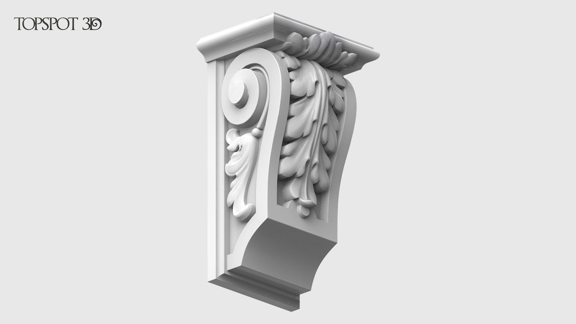 Carved Bracket 3D print model_11