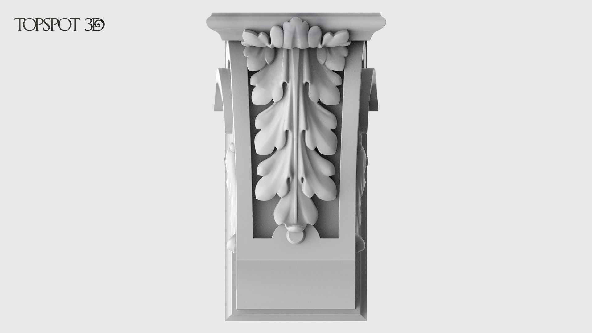 Carved Bracket 3D print model_12