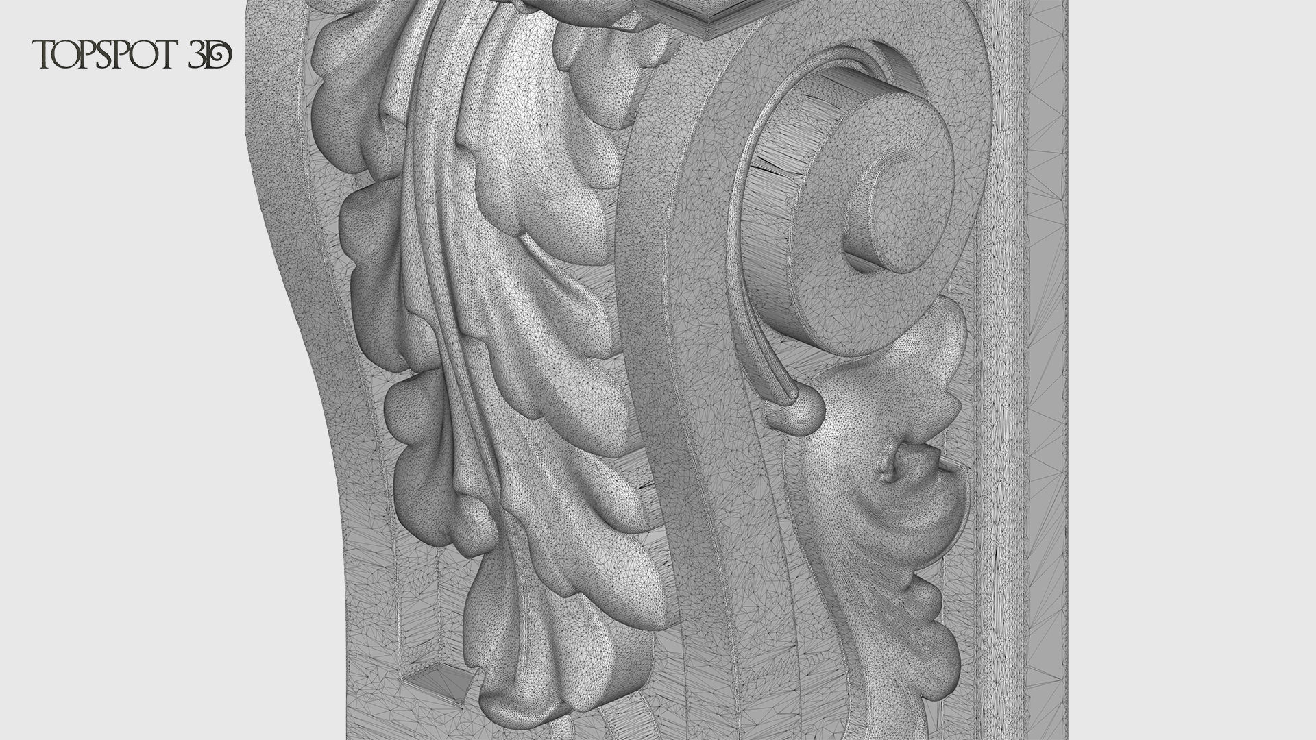 Carved Bracket 3D print model_15