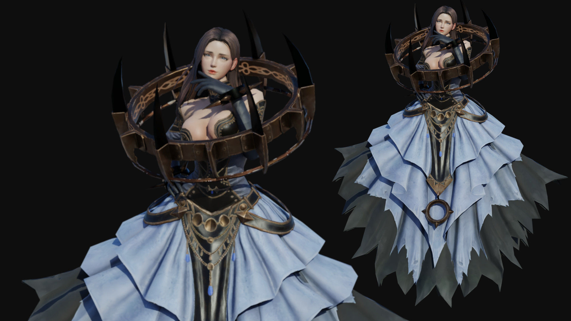 Dark Queen Low-poly 3D model_3