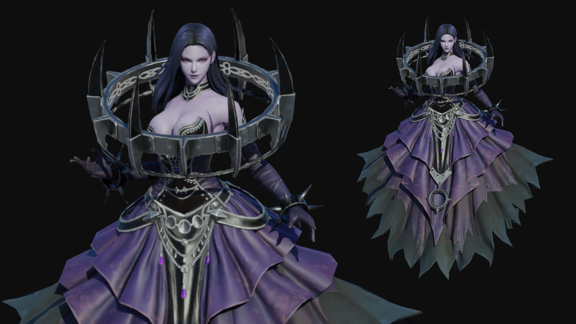 Dark Queen Low-poly 3D model_2