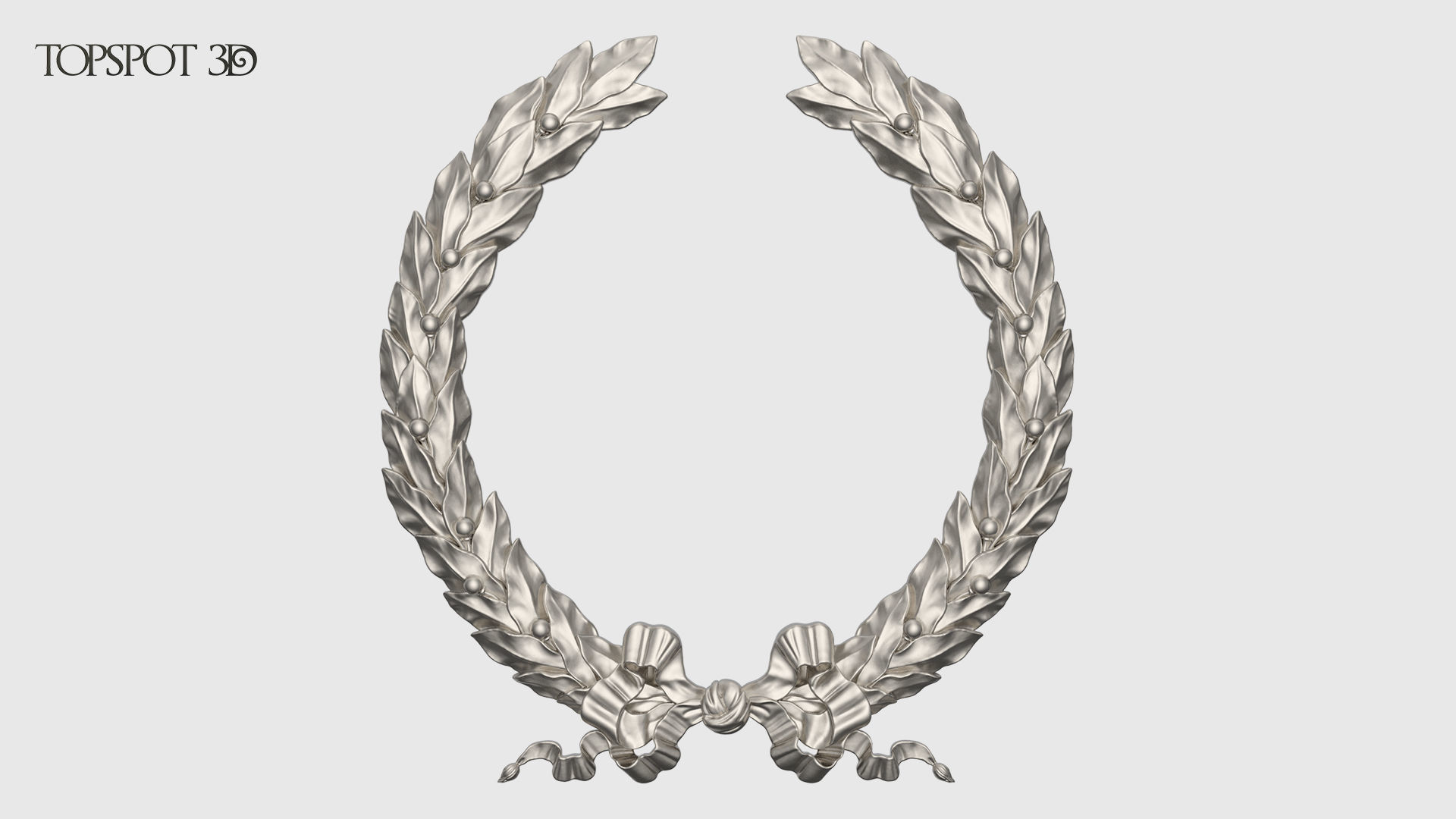 Laurel Wreath  3D print model_9