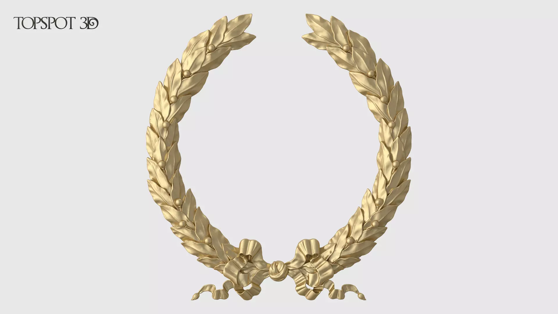 Laurel Wreath  3D print model_0