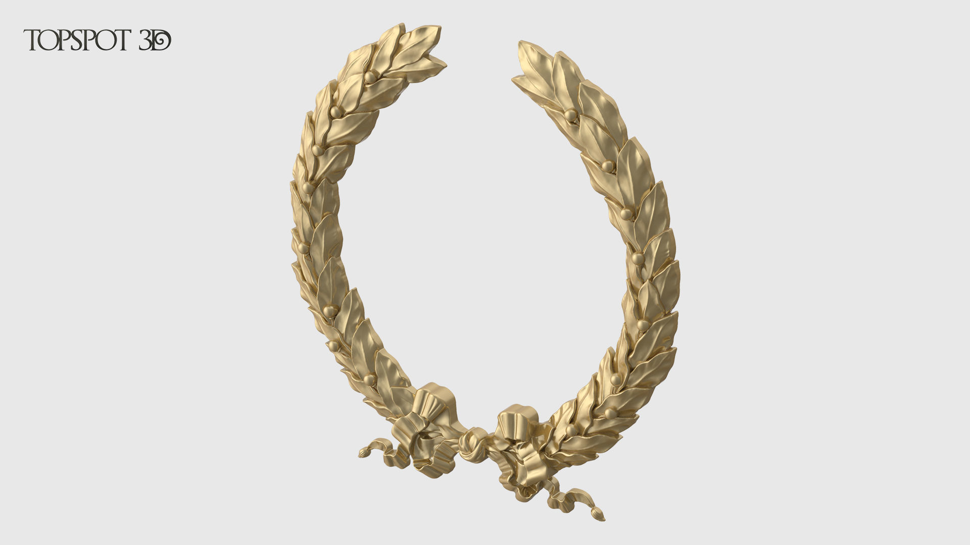 Laurel Wreath  3D print model_5
