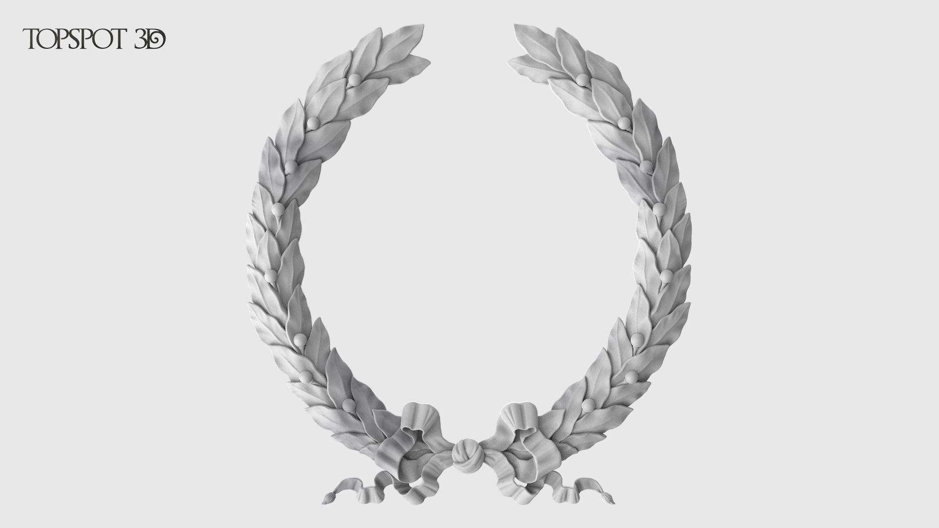 Laurel Wreath  3D print model_11