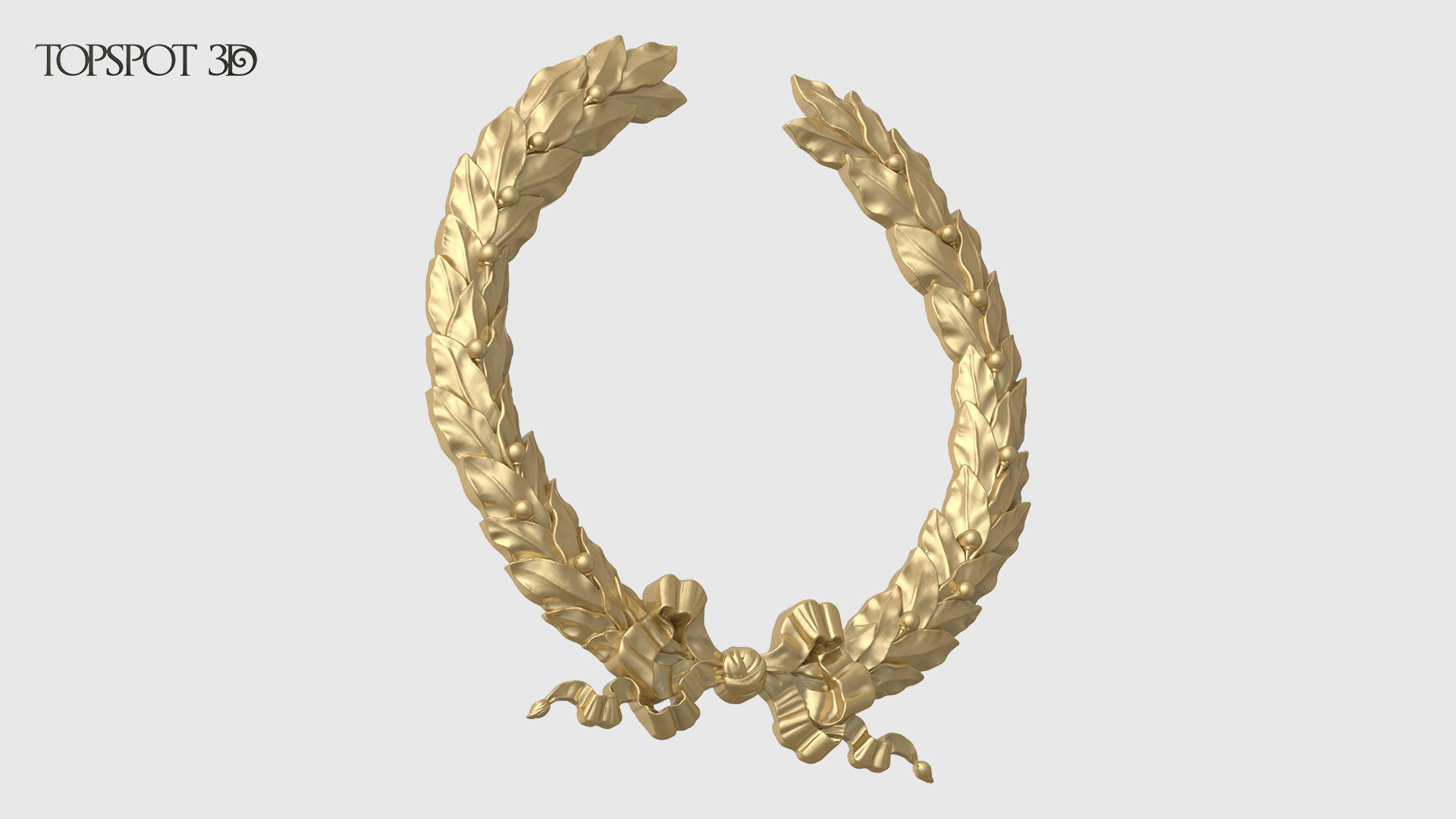 Laurel Wreath  3D print model_4