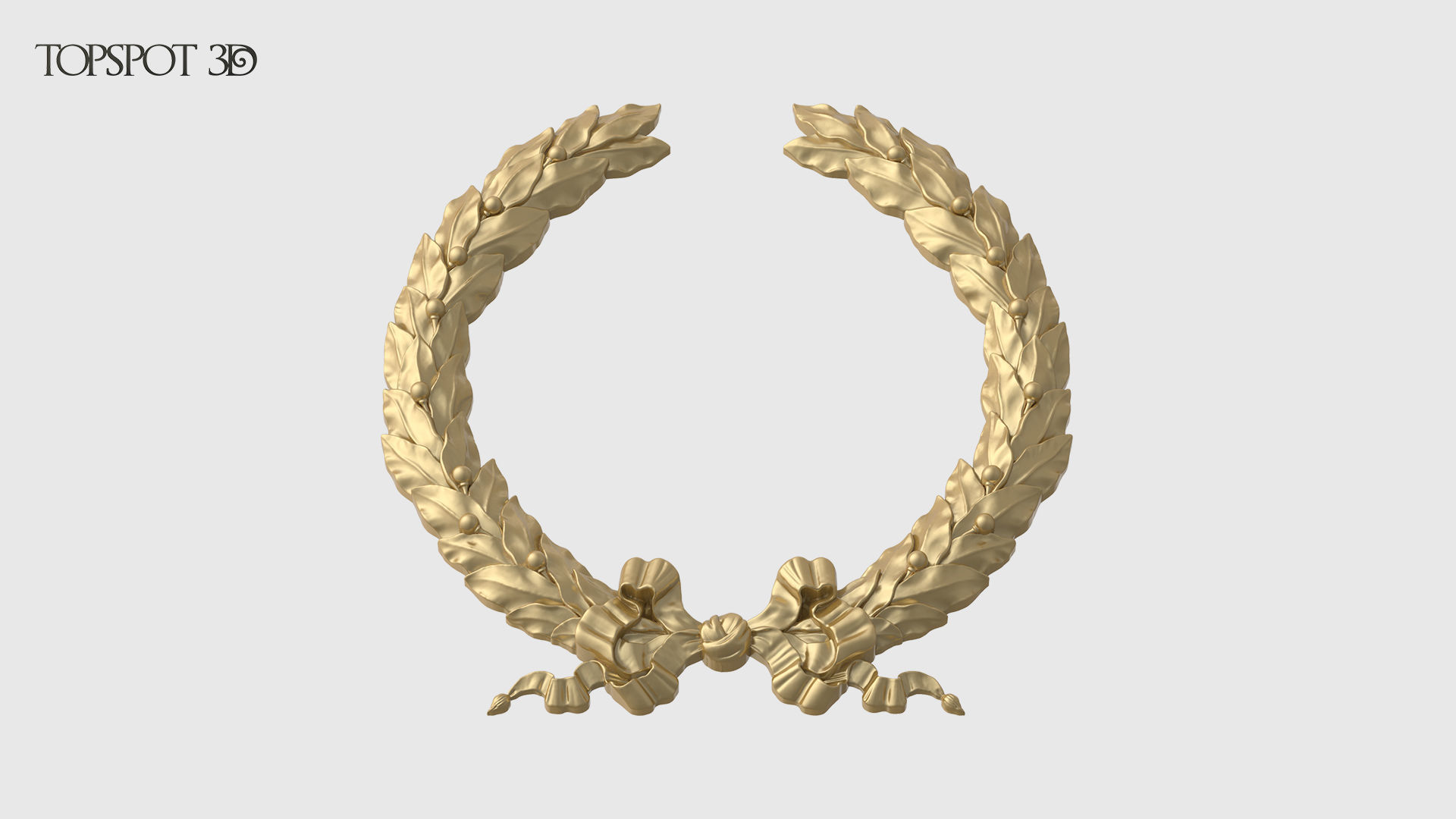Laurel Wreath  3D print model_1