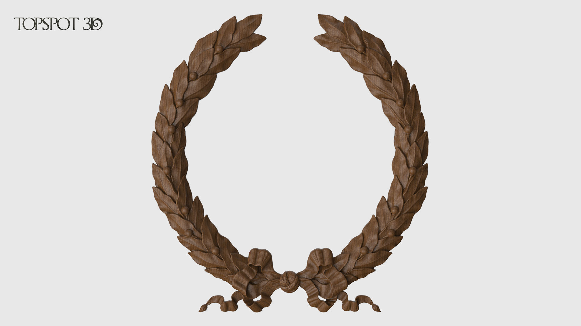 Laurel Wreath  3D print model_12
