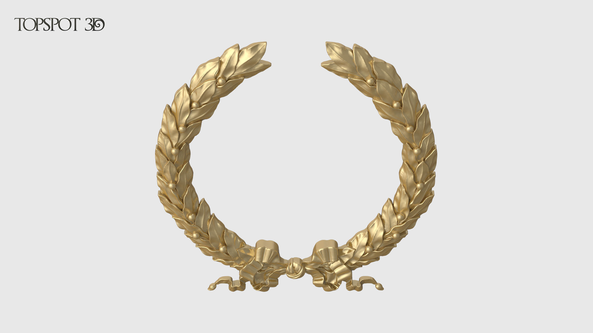 Laurel Wreath  3D print model_2