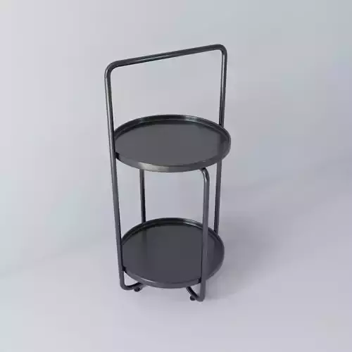 Coffee table 04 - Bout de canape en metal 3D model
