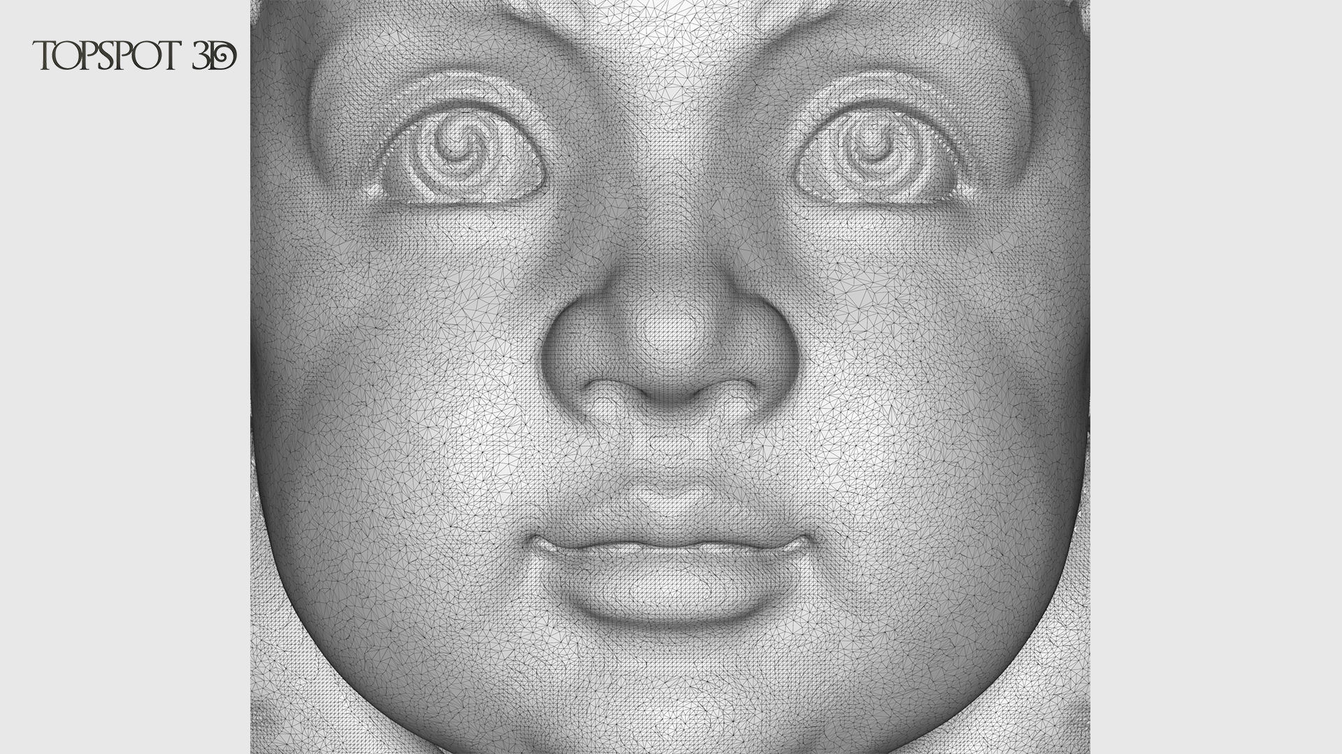 Cherub gold angel head 3D print model_15