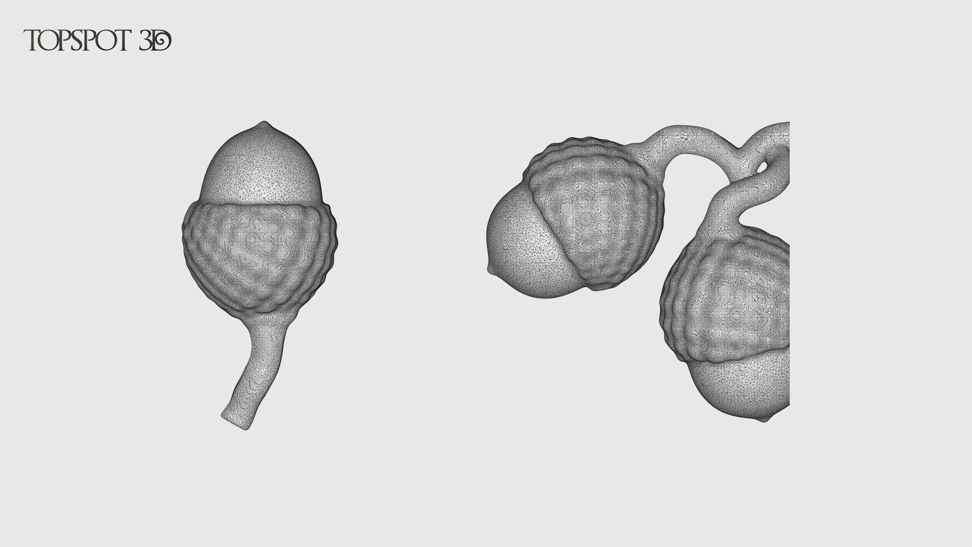 Oak Leaves And Acorns set 3D print model_26