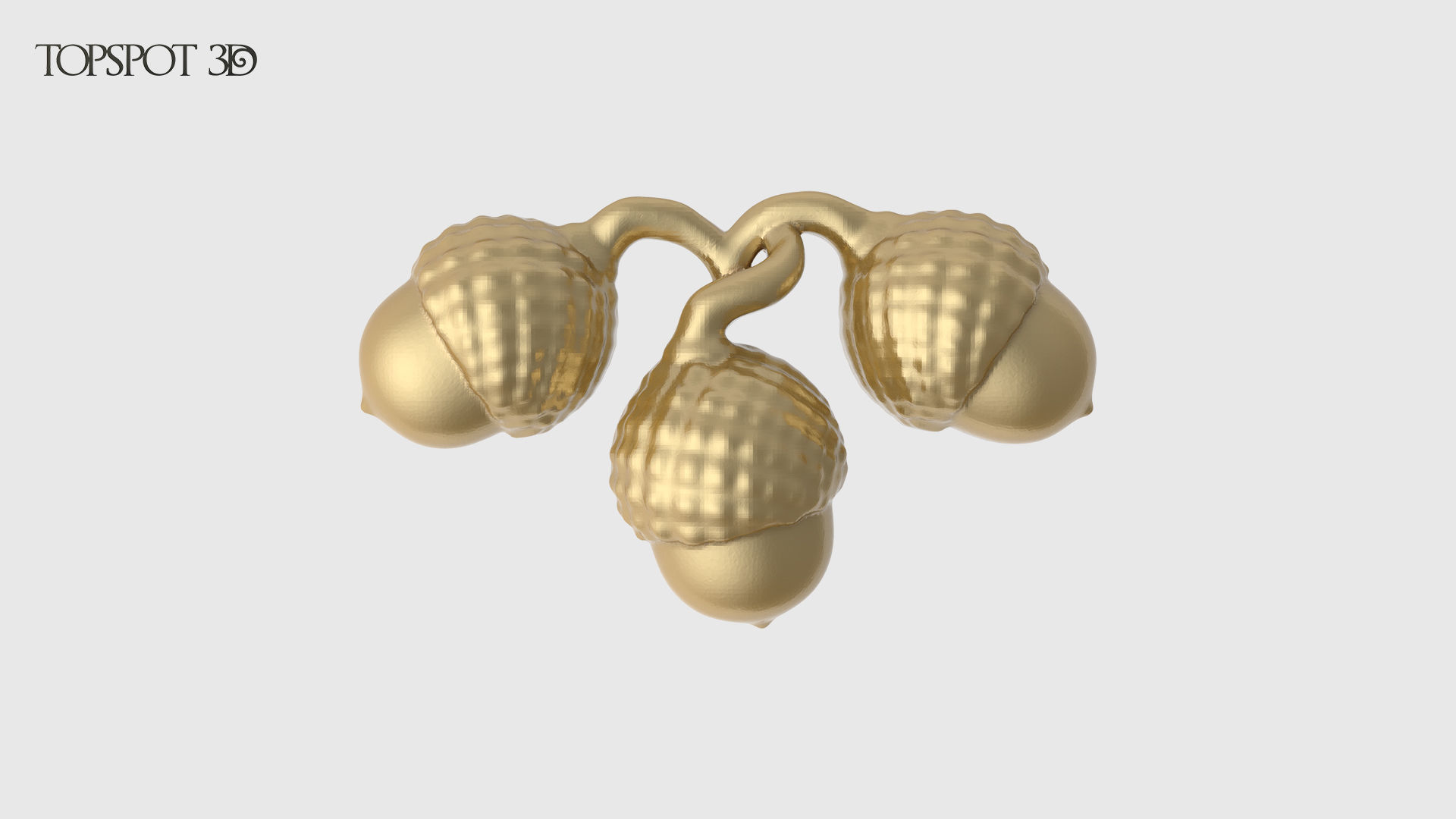 Oak Leaves And Acorns set 3D print model_8