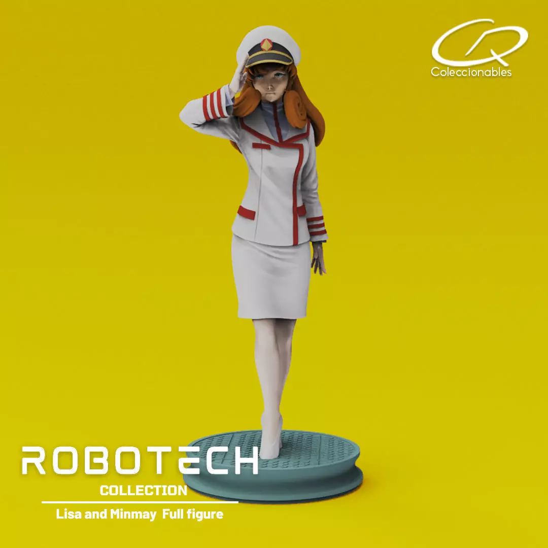 Anime Classics - Lisa and Minmay Robotech full figure 3D print model_0