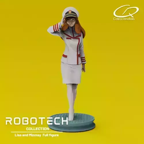 Anime Classics - Lisa and Minmay Robotech full figure 3D print model