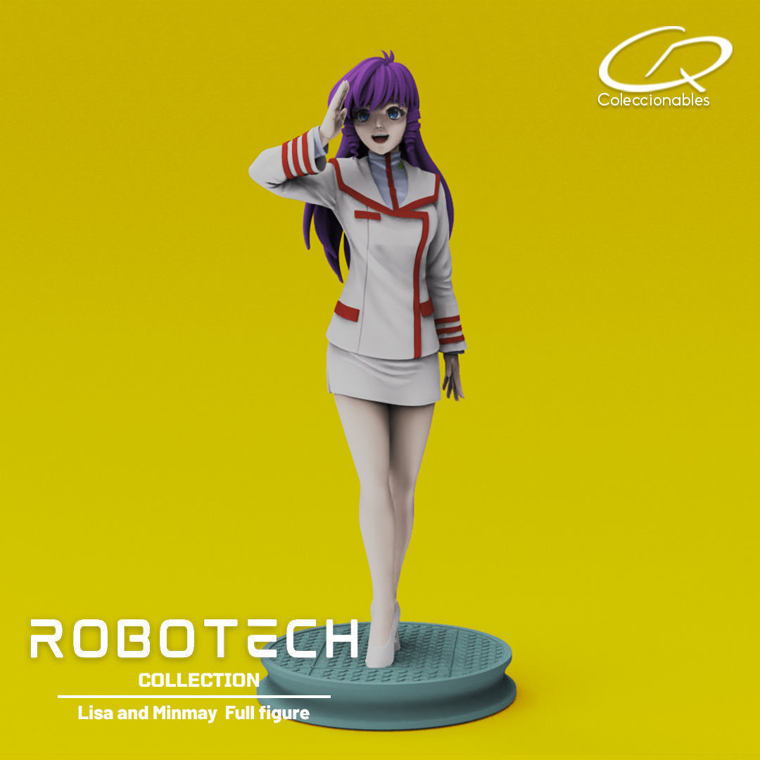 Anime Classics - Lisa and Minmay Robotech full figure 3D print model_1