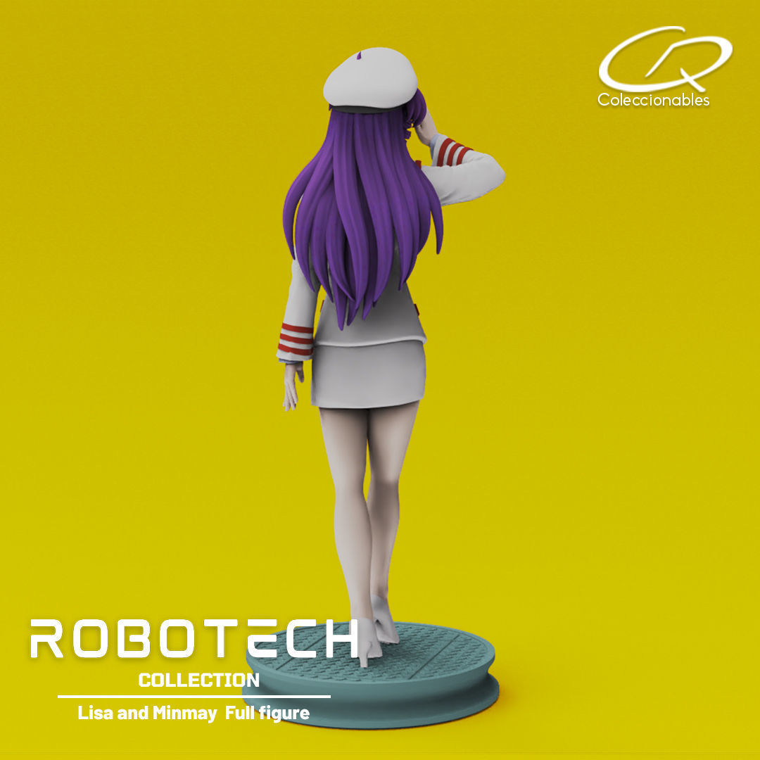 Anime Classics - Lisa and Minmay Robotech full figure 3D print model_11